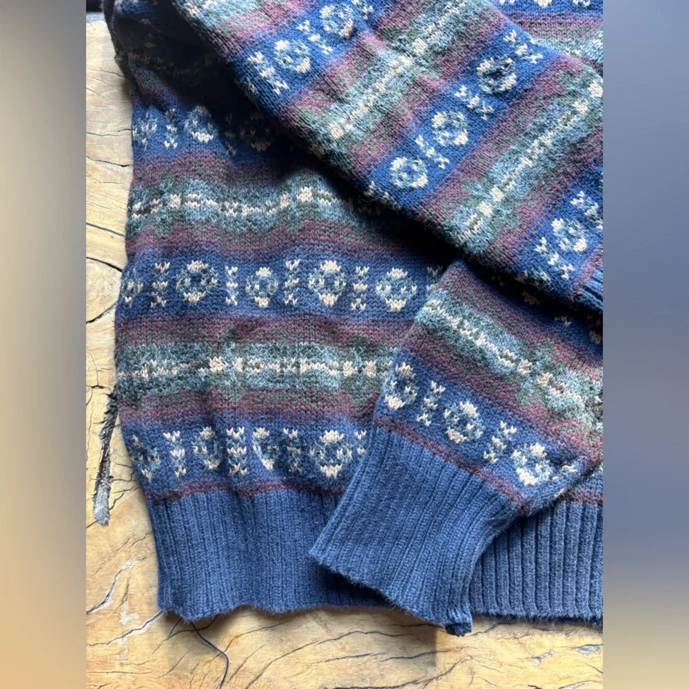Ralph Lauren Kids Multicolor Patterned Crewneck Sweater 100% Cotton